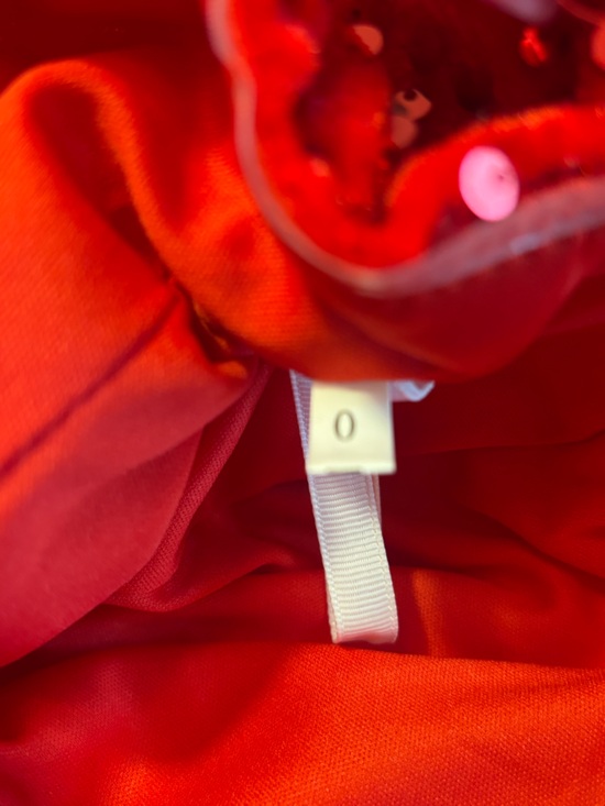 Red Sequin Formal Prom Dress Corset Tie Back Size 0 New - Picture 7 of 11